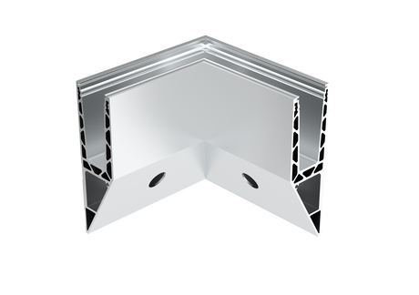 Profil balustrady szklanej Al-boczny