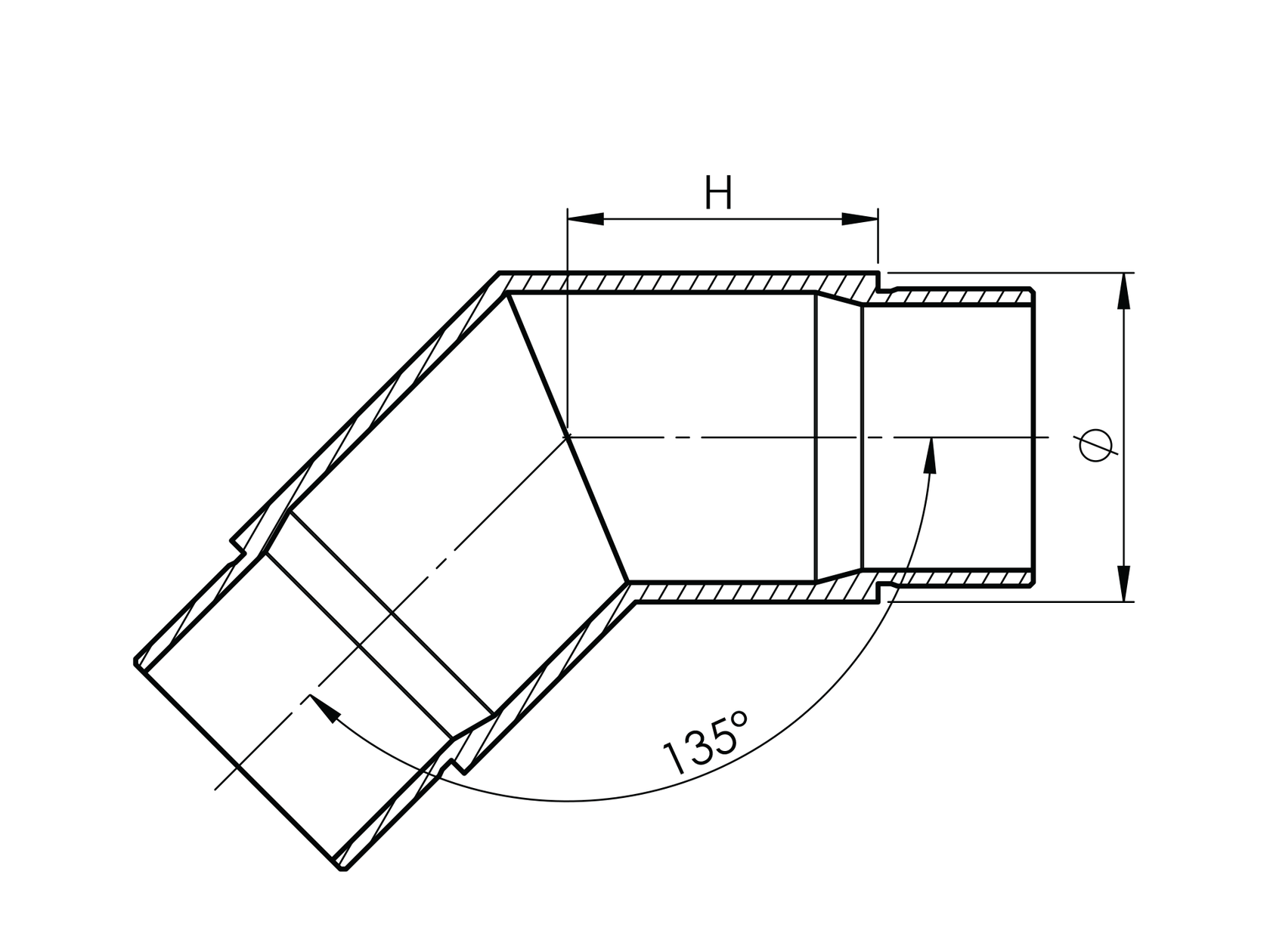 Łącznik balustrady - kolanko skrętne