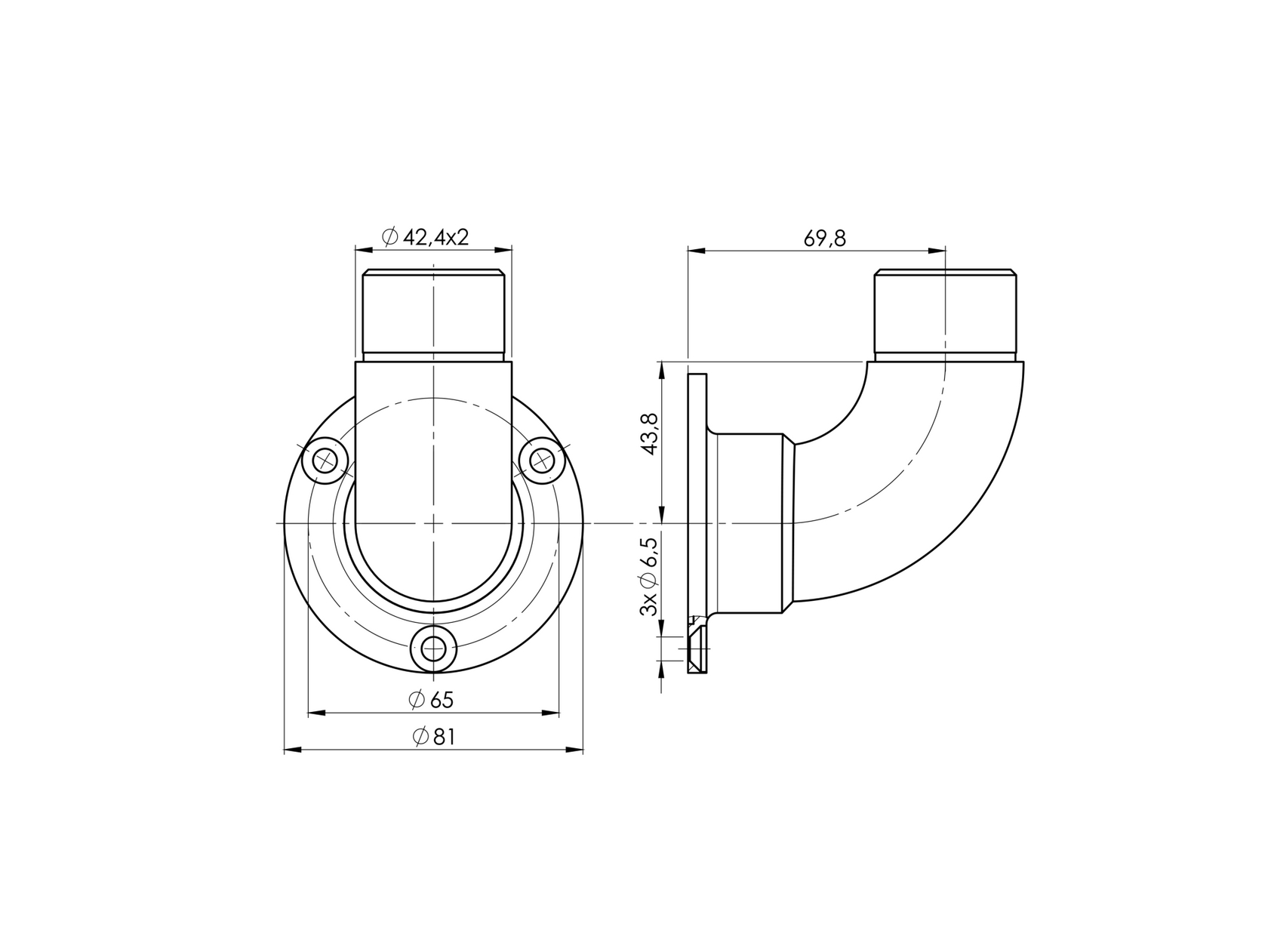 Wspornik poręczy do ściany