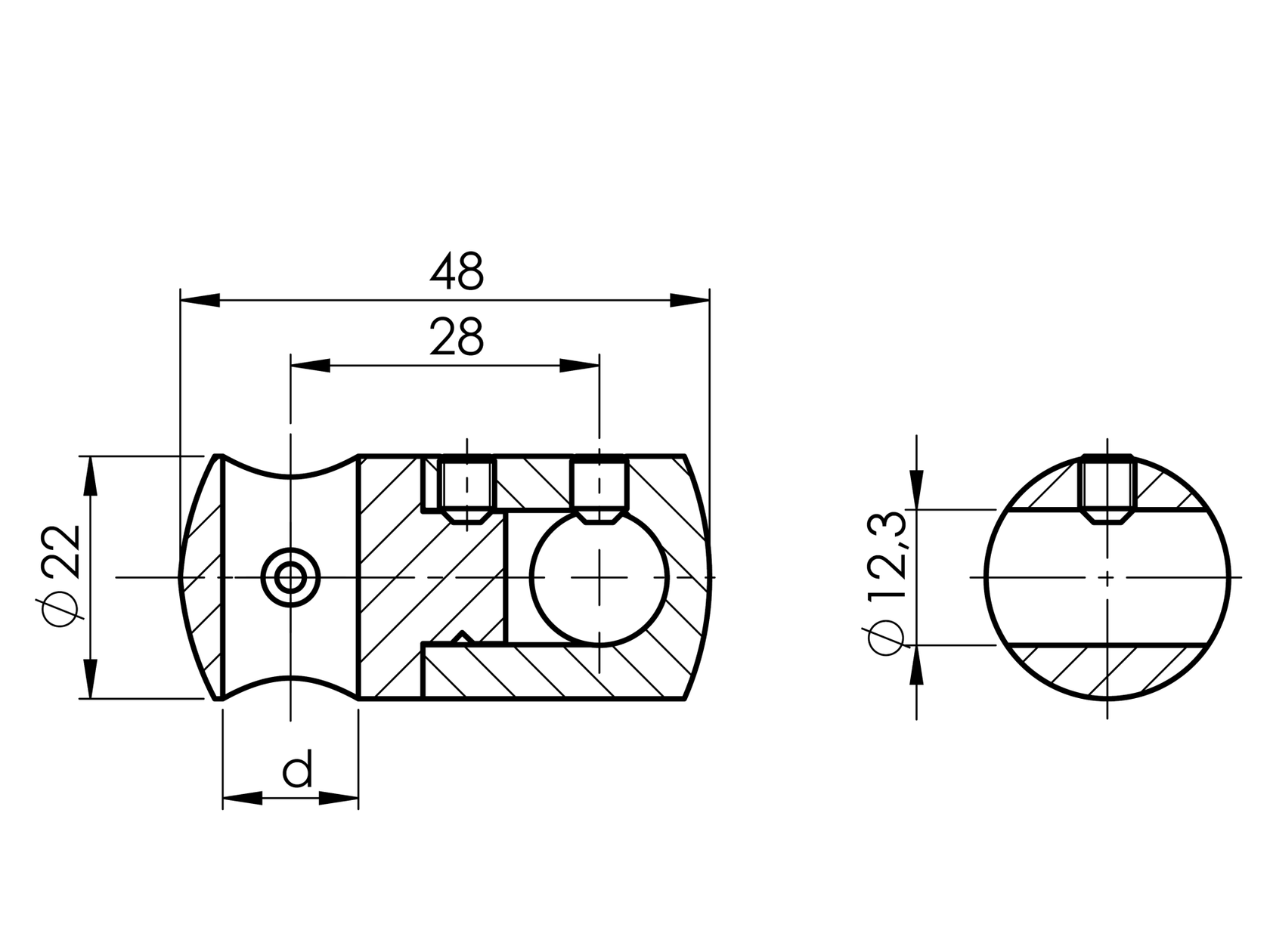 Uchwyt wypelni pionowy