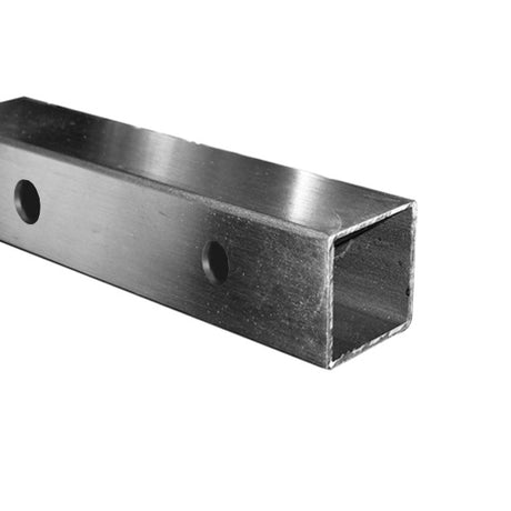 Rura szlifowana AISI304, 40x40x2/15xd12,5/L1980