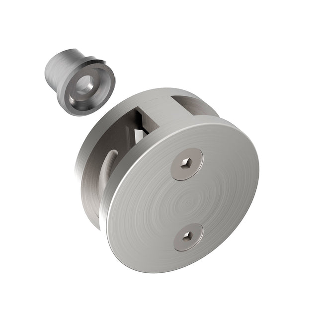 Nierdzewny uchwyt szkła obły