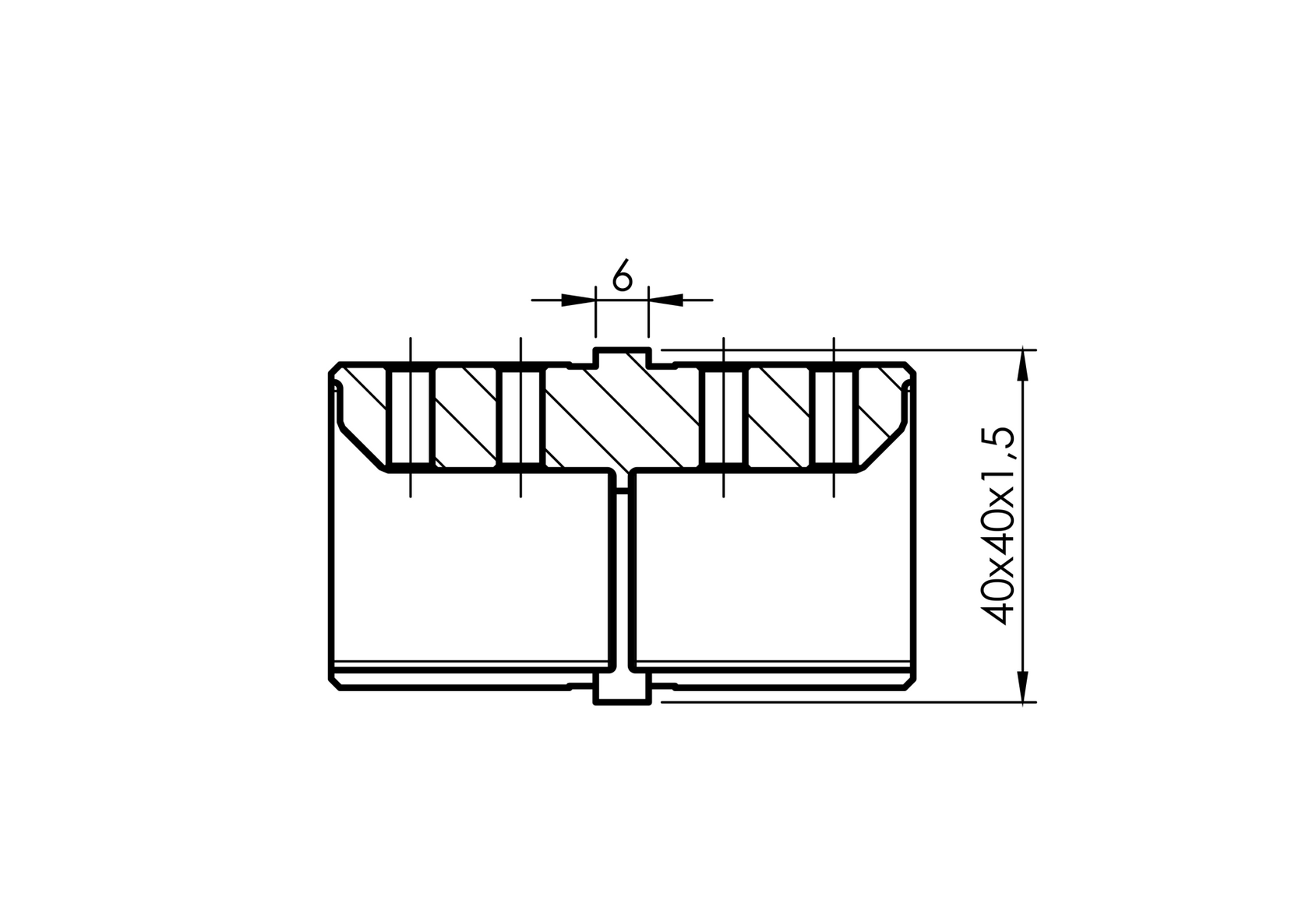 Uchwyt szkła , złączka rury