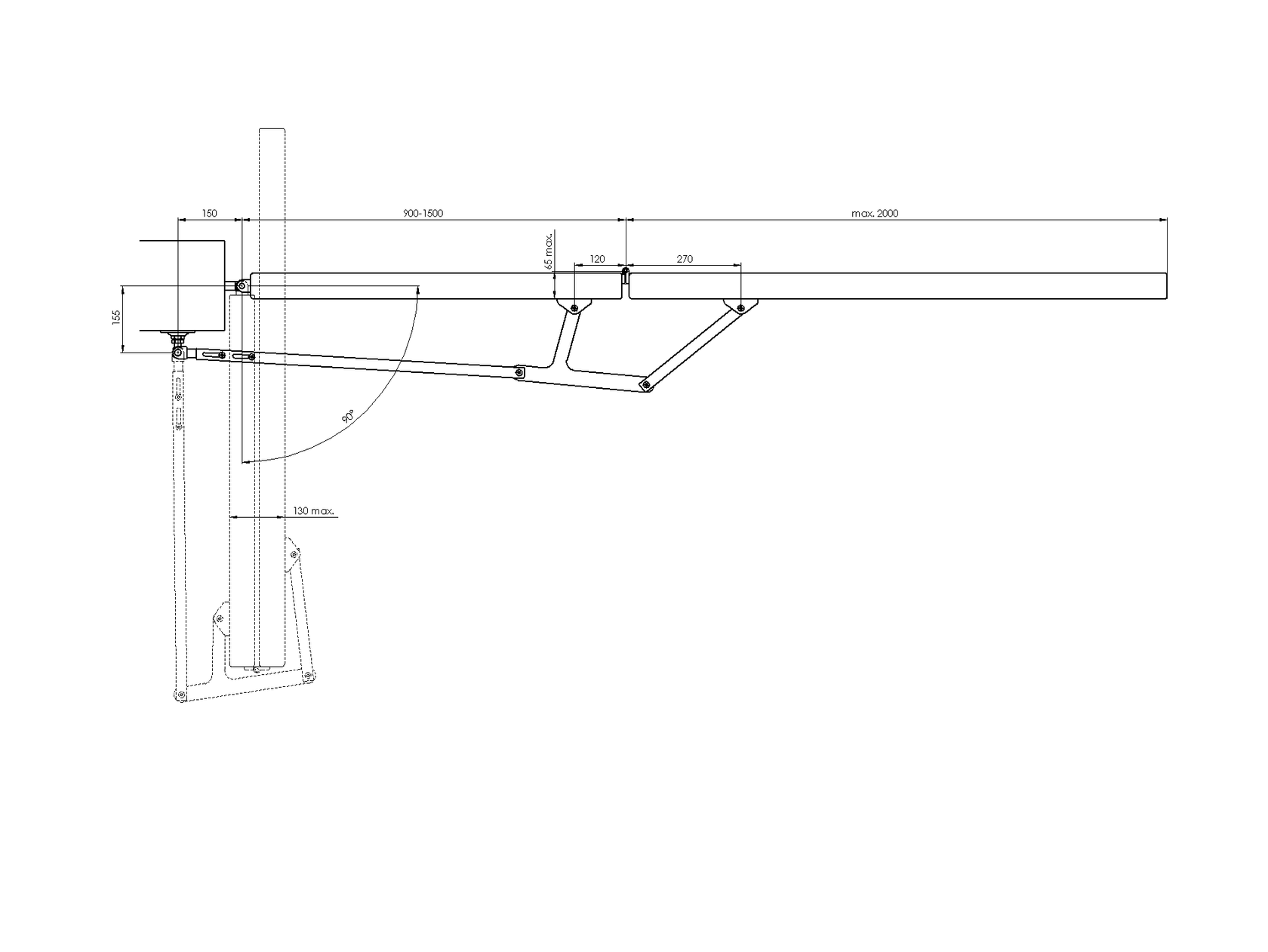 Zestaw do bram skrzydłowych