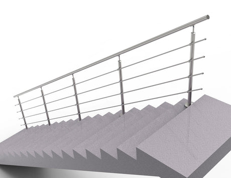 Balustrada nierdzewna AISI304, D42,4/4xd12/H900/L6