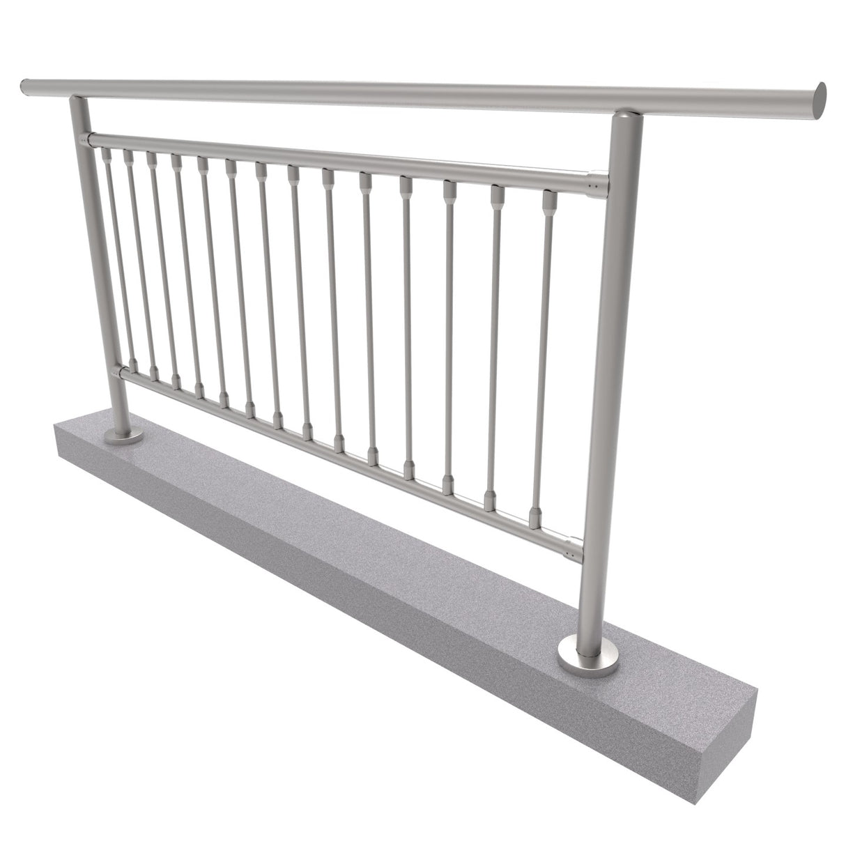 Balustrada nierdzewna pionowa VR AISI304, D42,4/d1