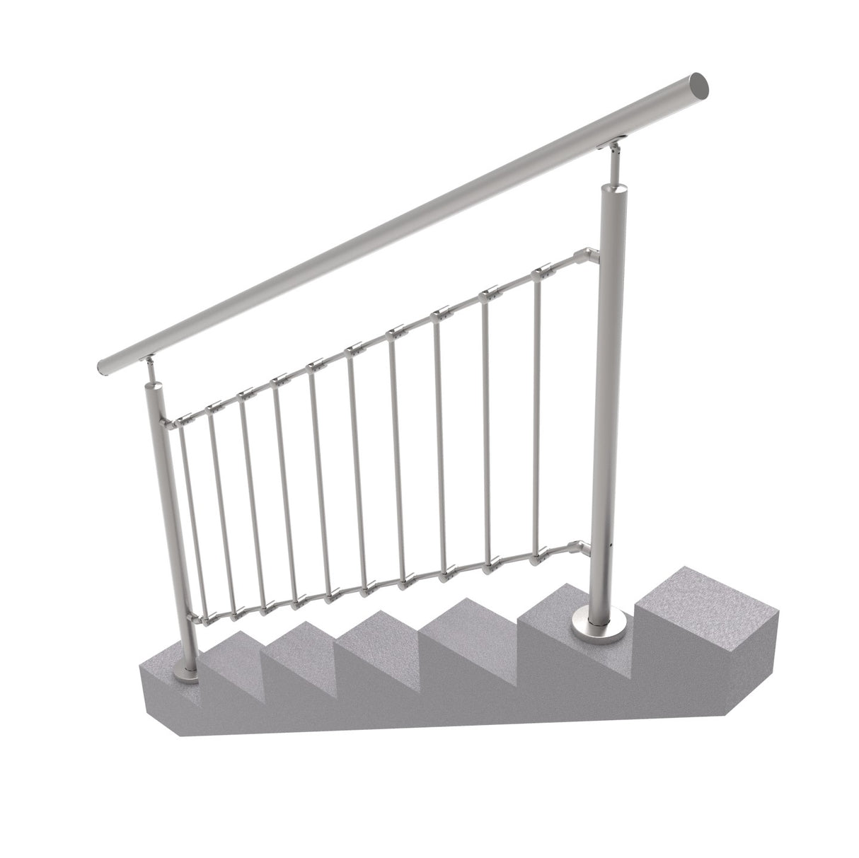 Balustrada nierdzewna pionowa VR AISI304, D42,4/d1