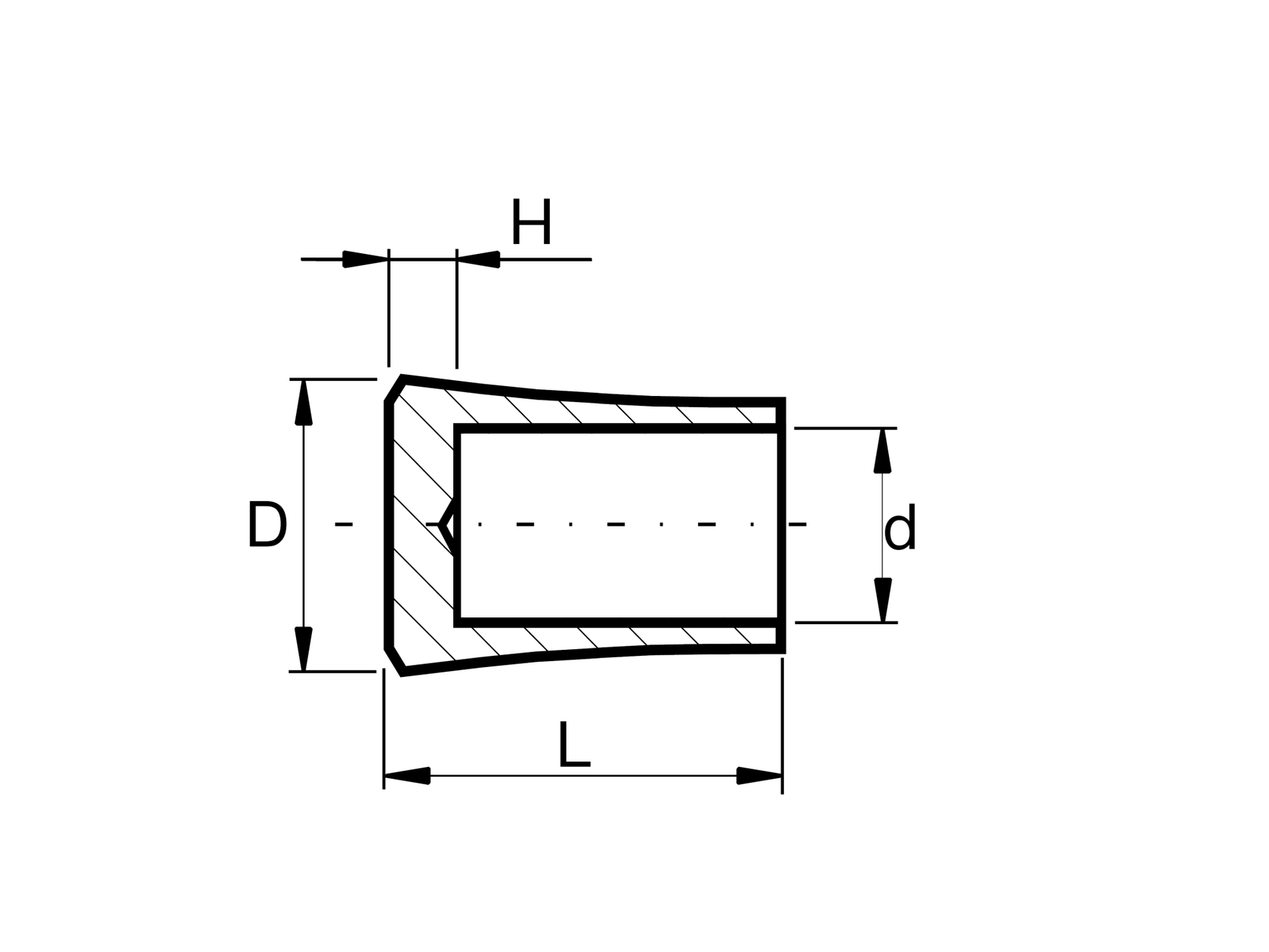 Zaślepka walcowa na rurę