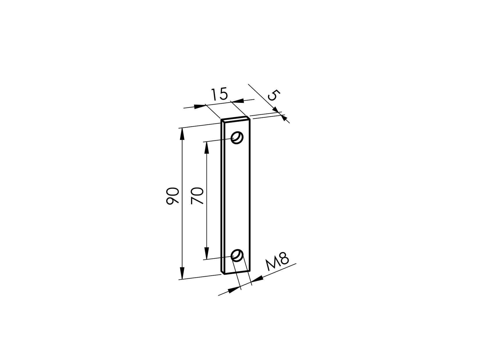 Mocowanie boczne słupka okrągłe