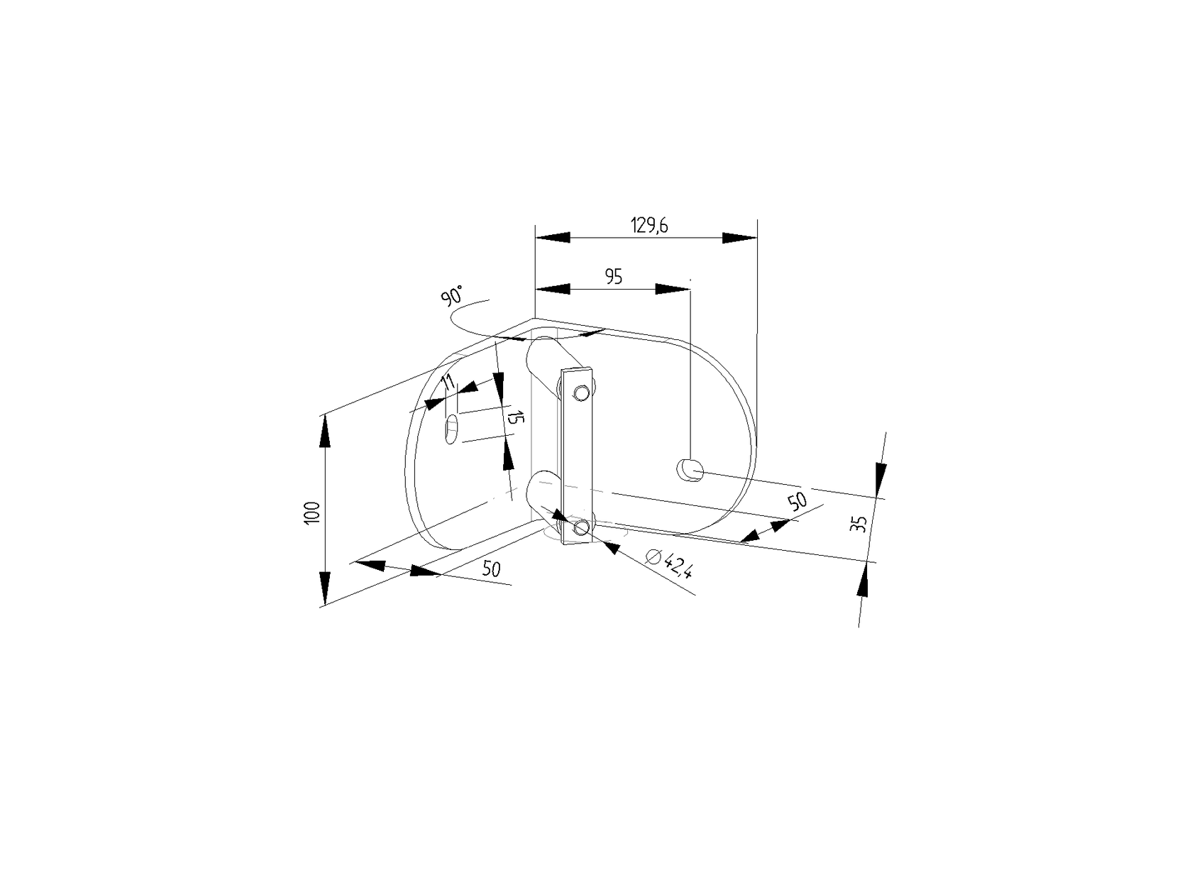 Stal nierdzewna-Mocowanie boczne