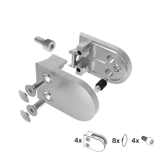 Uchwyt szkła nierdzewny