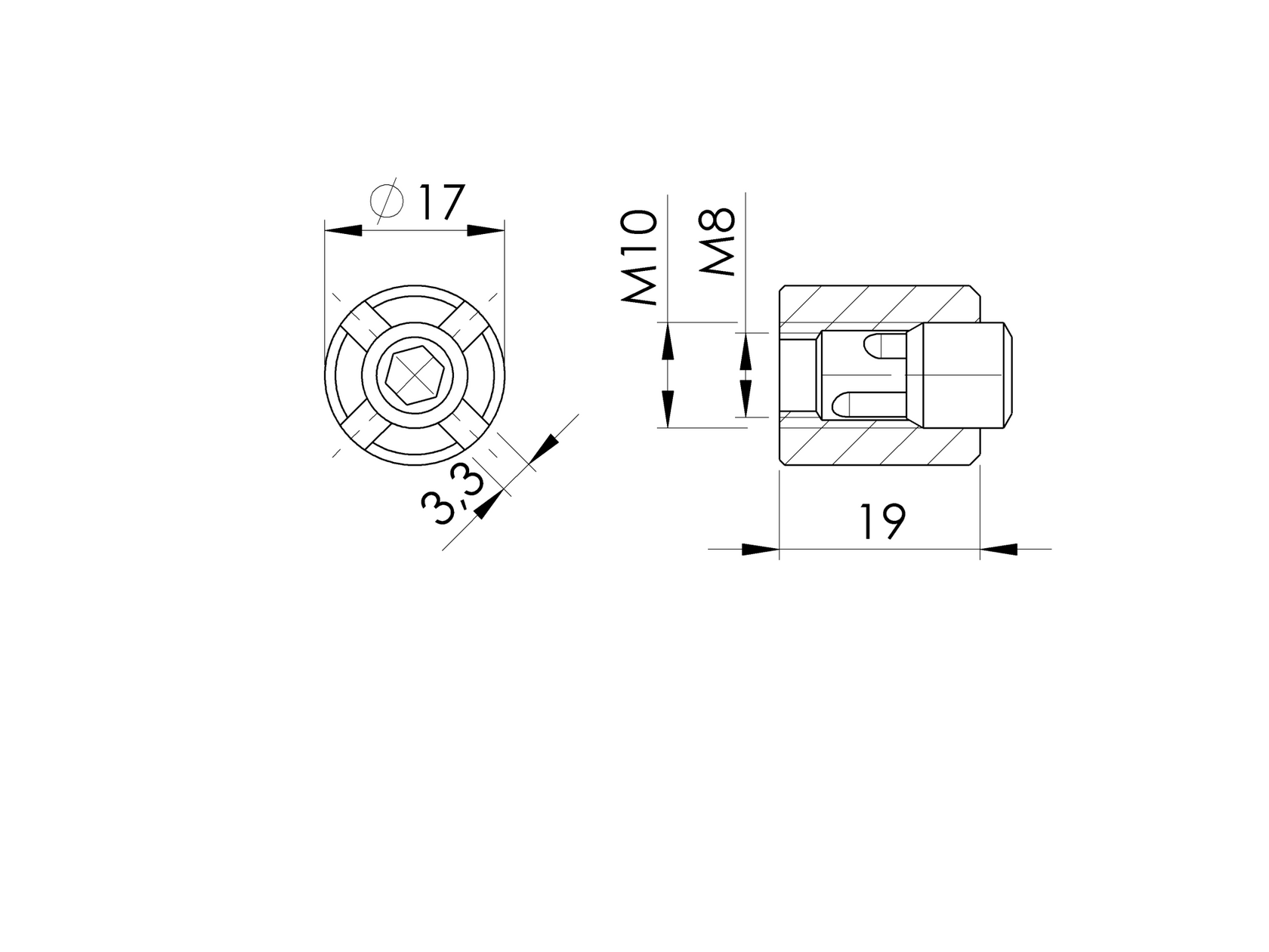 Element kontrujący linki