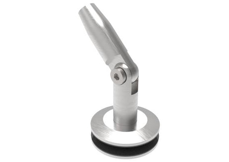 Mocowanie odciągu do szkła, stal nierdzewna AISI30