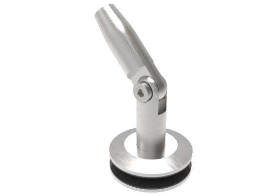 Mocowanie odciągu do szkła, stal nierdzewna AISI30