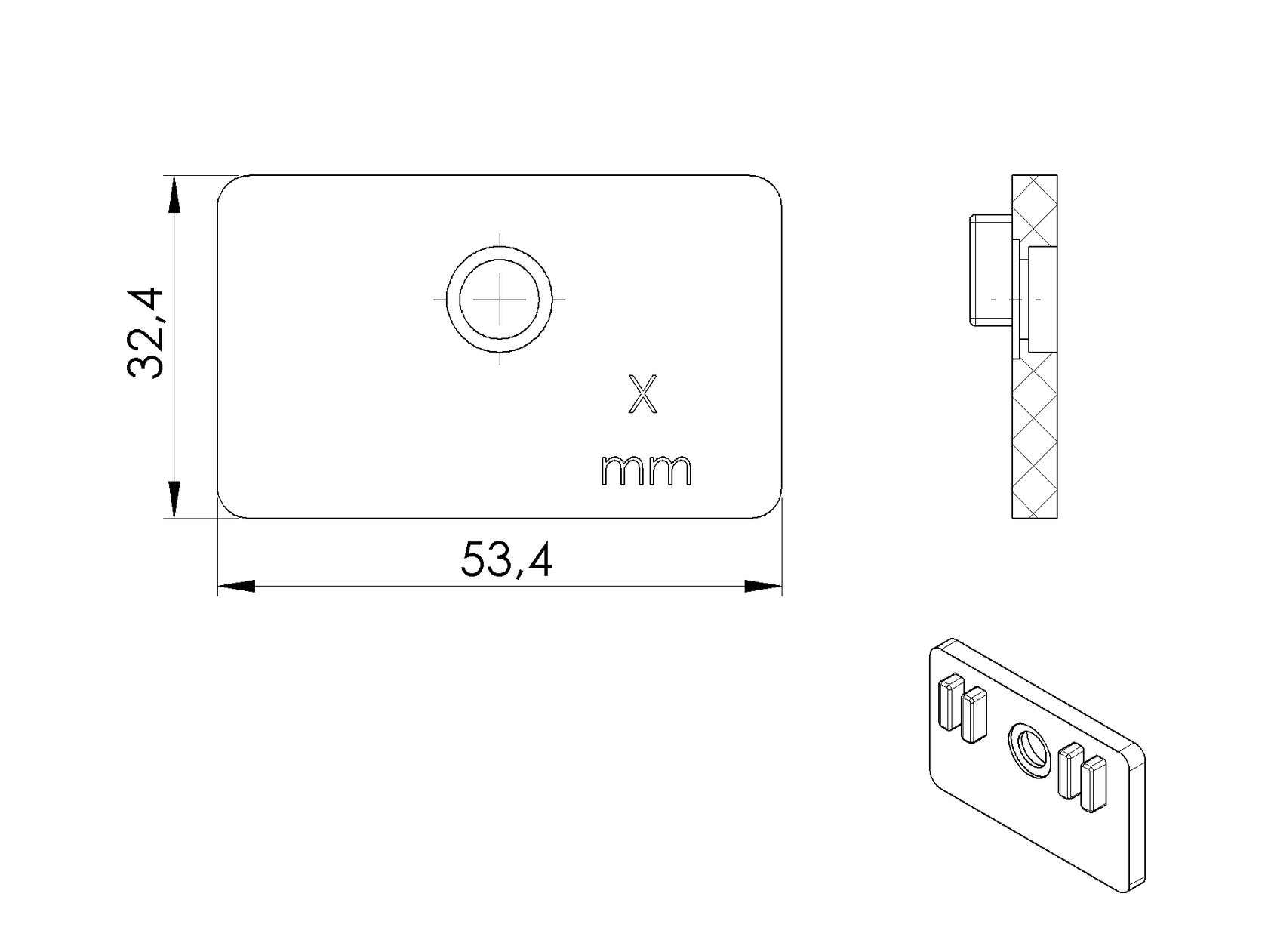 Uszczelka gumowa do uchwytu szkła