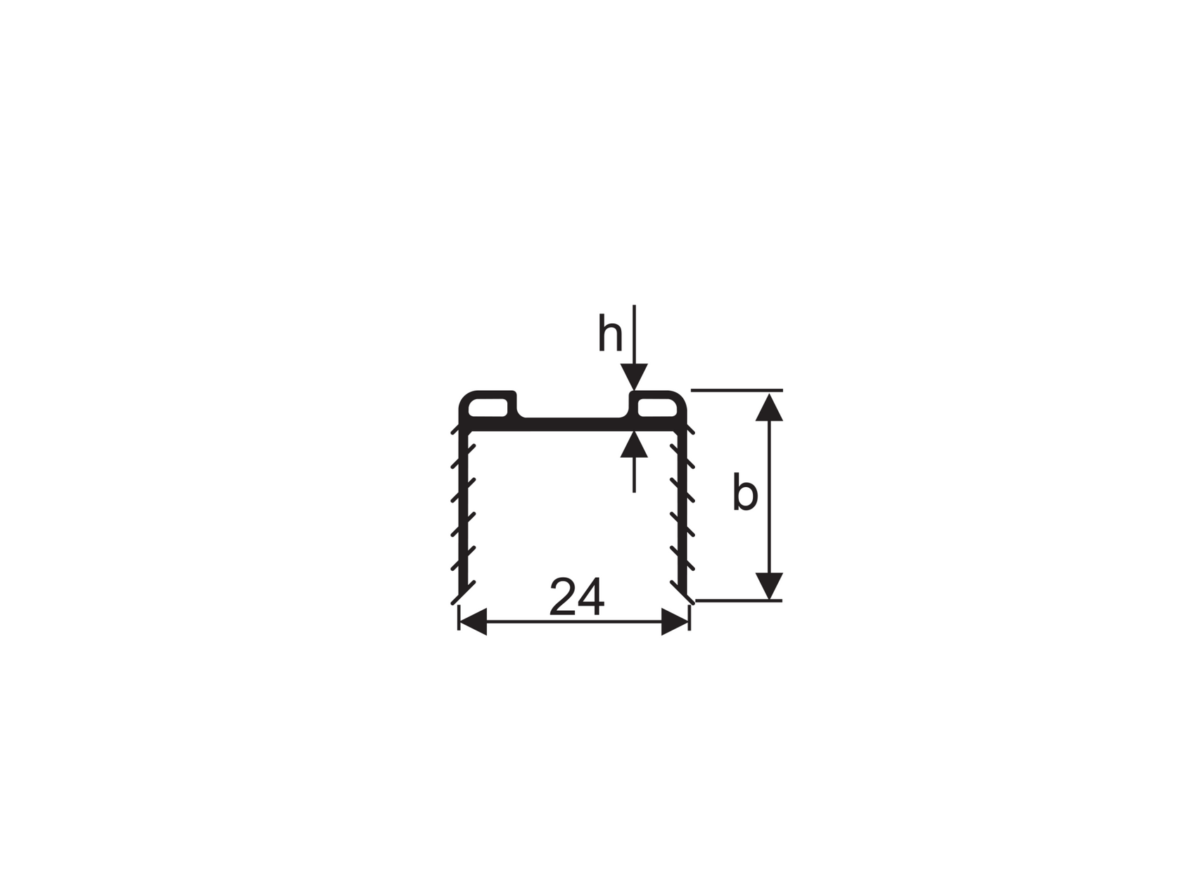 Uszczelka-Poręcz uchwyt szkła