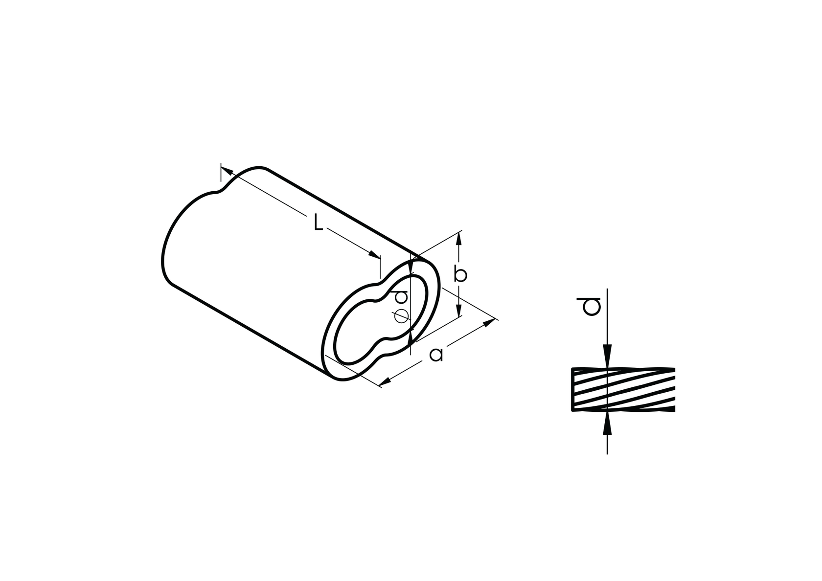 Element kontrujący linki Aluminium