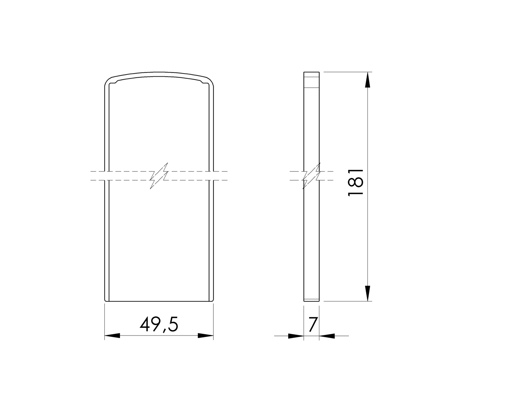 Zaślepki do Profili AL/0004-S-E do schodów