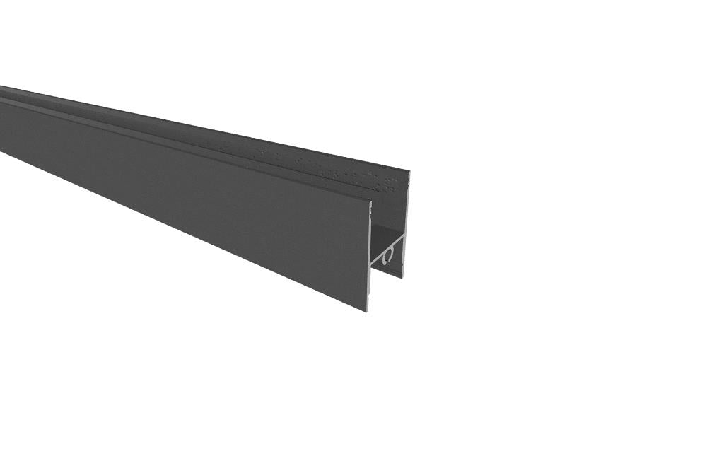 Aluminiowy profil dolny do wypełnienia szklanego