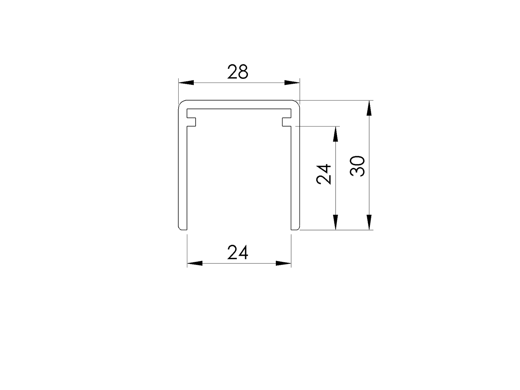 Poręcz aluminiowa AL-elox