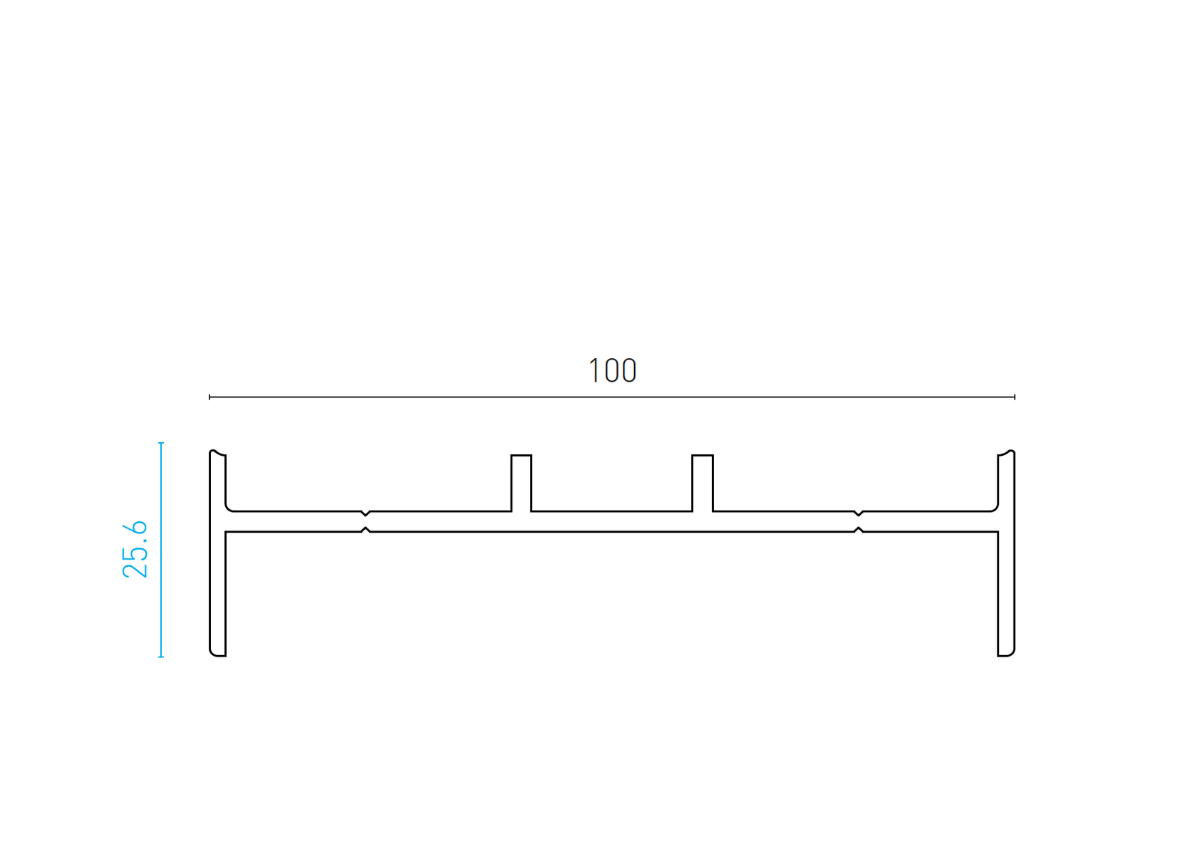 Adapter do aluminiowego słupka 100x100 - 6000mm