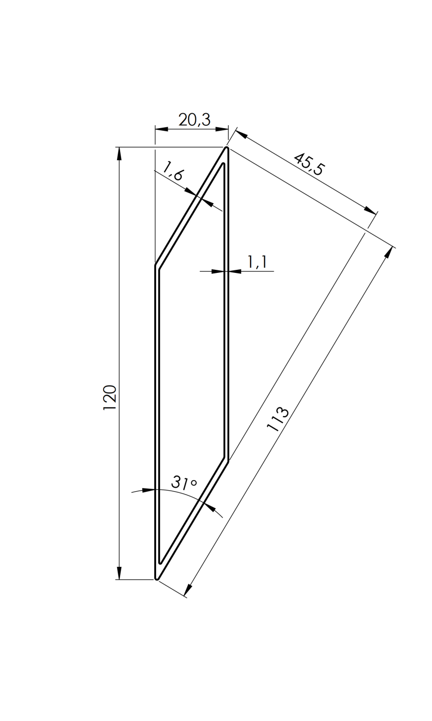 Aluminiowa żaluzja ogrodzeniowa 20x120-3000mm