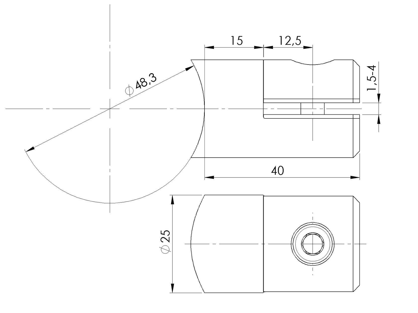 Uchwyt nierdzewny do blachy