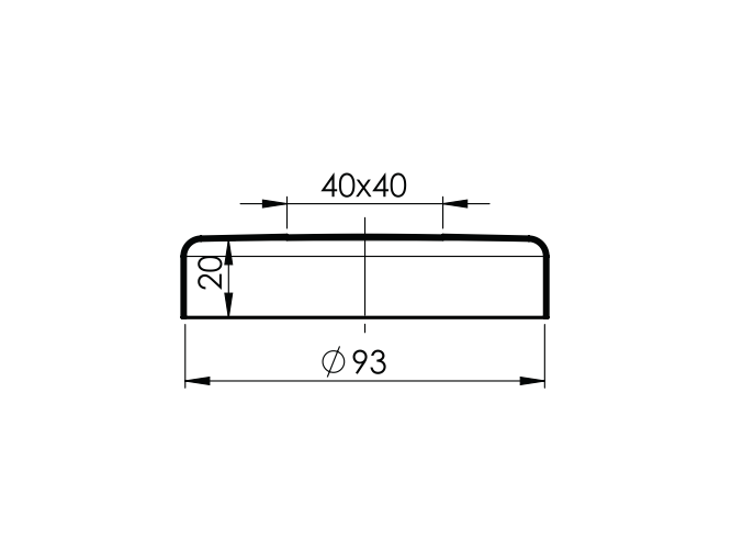 Rozeta maskująca na profil
