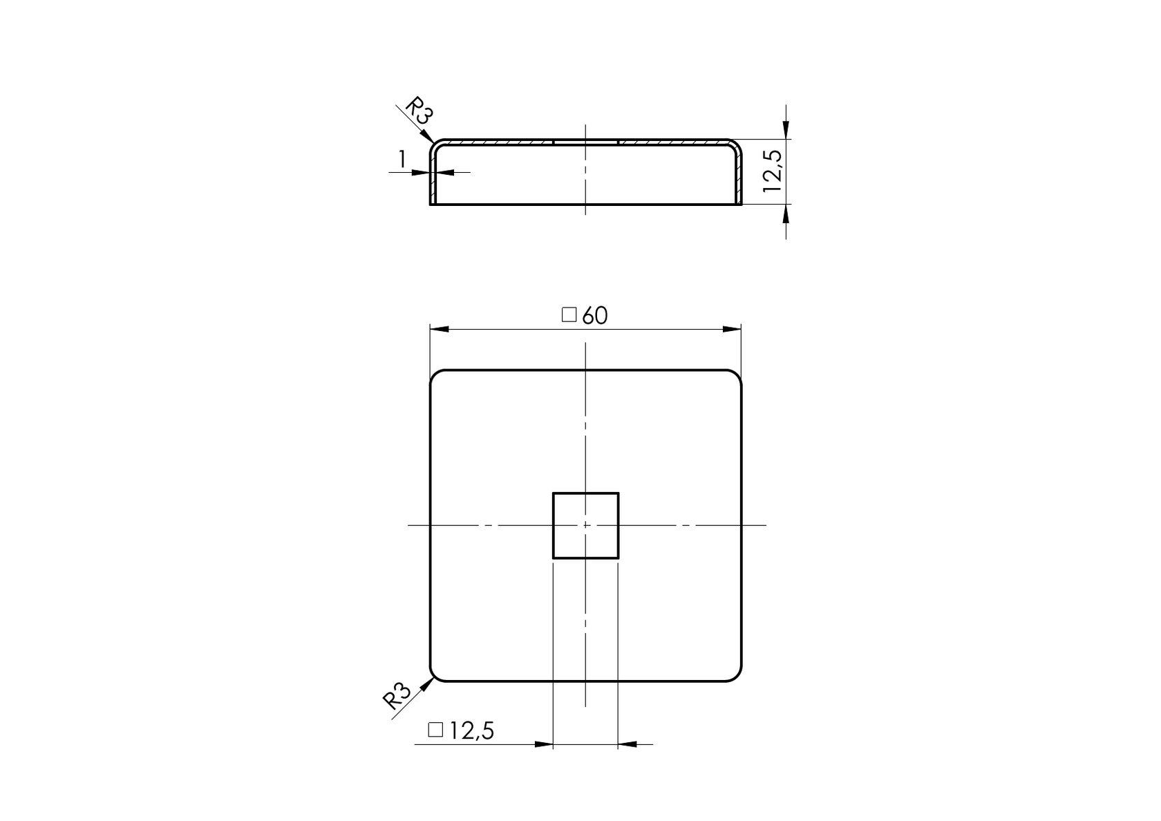 Rozeta maskująca na profil