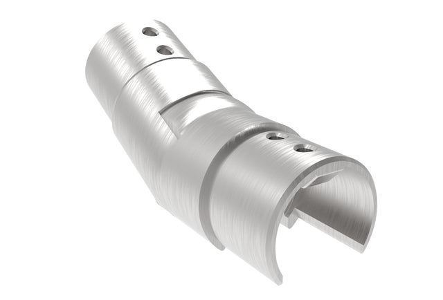 Uchwyt szkla-złączka rury-kolano AISI316 25-55°up,