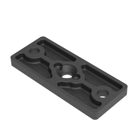 Nierdzewna płyta kotwiąca do słupka 50x60 R7016