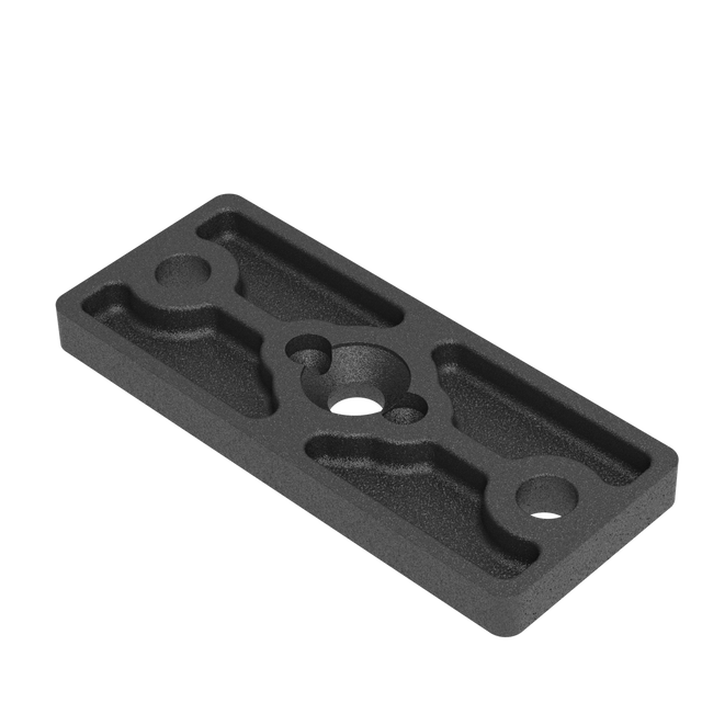 Nierdzewna płyta kotwiąca do słupka 50x60 R7016