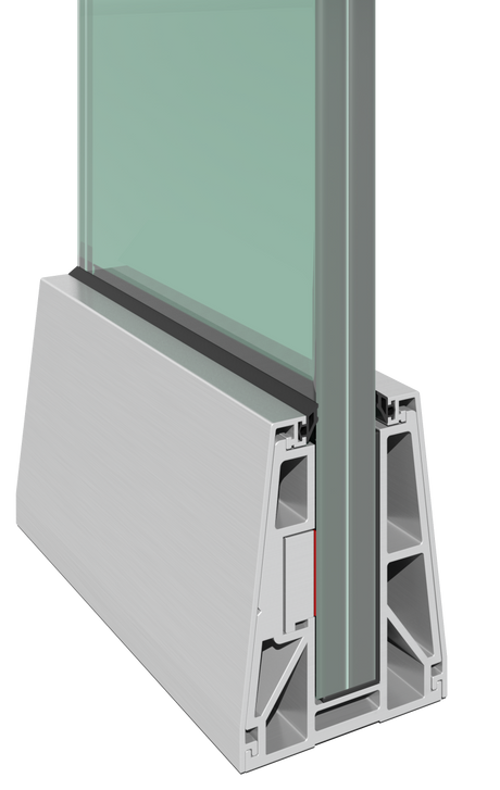 Profil balustrady szklanej