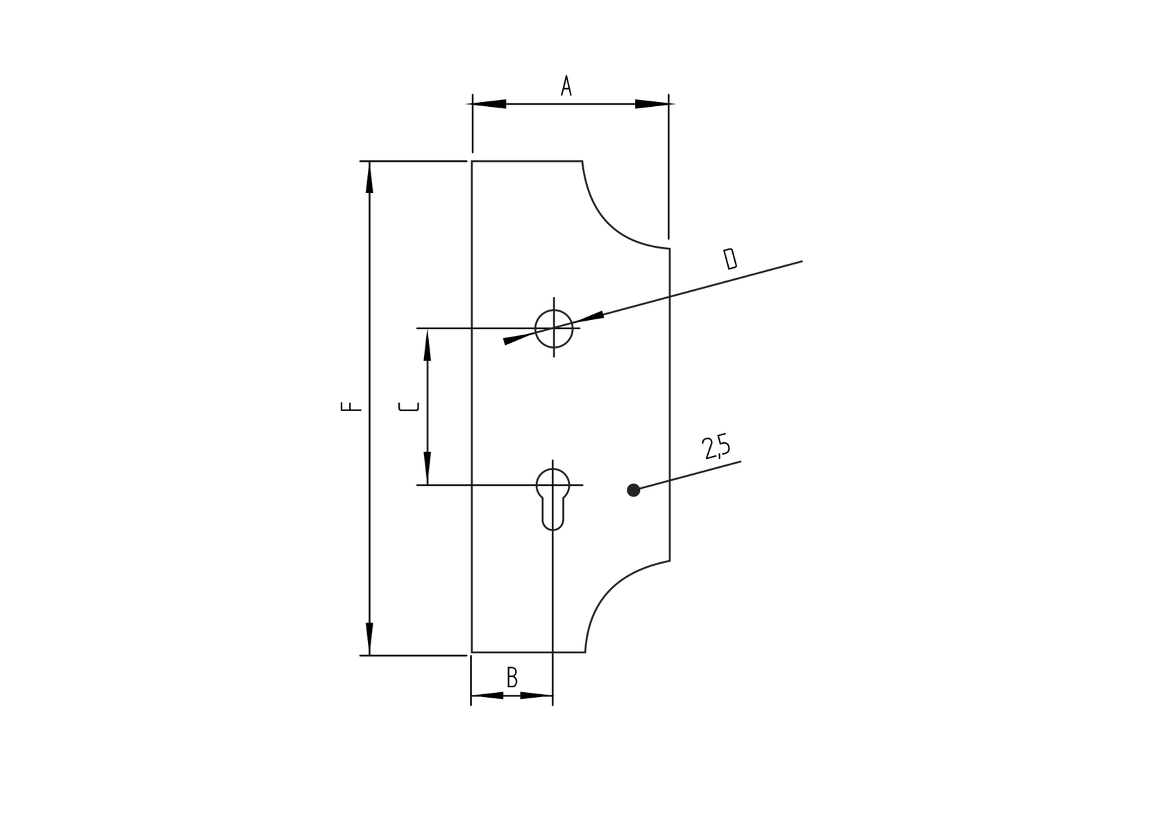 Szyld zdobiony 285x110, t2,5mm