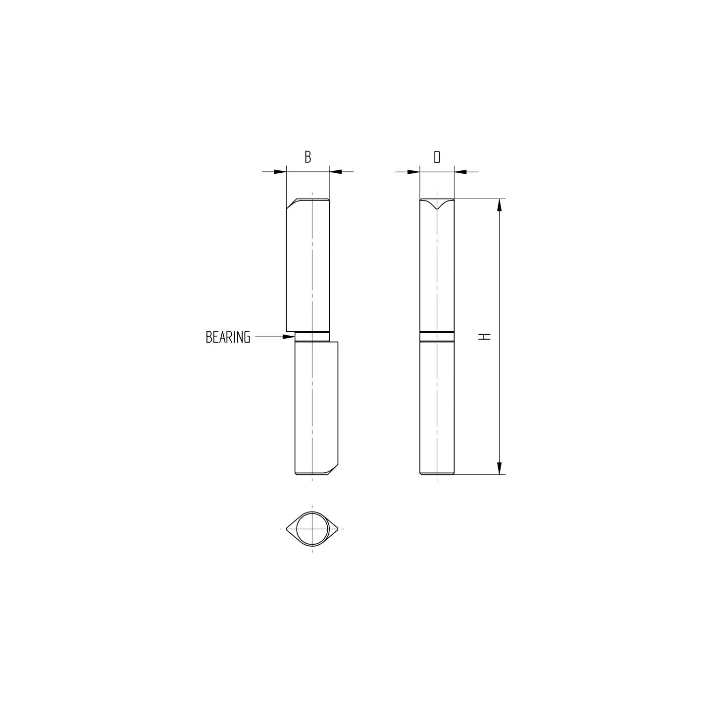 Osprzet bram D22, L200mm