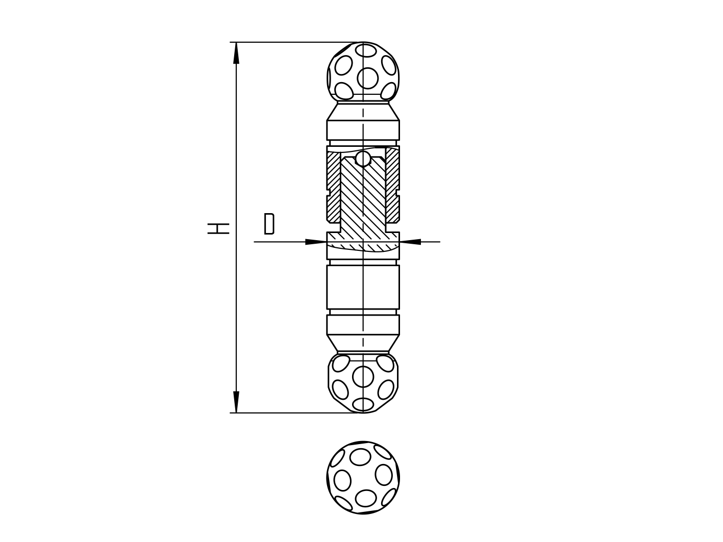 Zawias zdobiony D24, L122mm