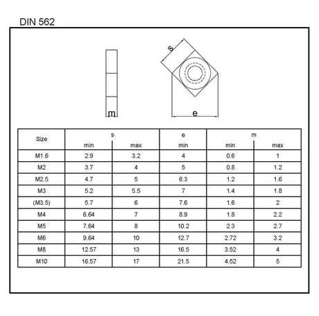 Nakrętka kwadratowa, stal nierdzewna