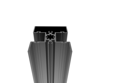 Aluminiowy słupek ogrodzeniowy 50x60-6000mm R7016