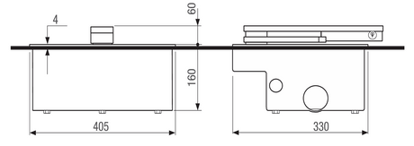 Podziemna obudowa z pokrywą 405x330x160mm