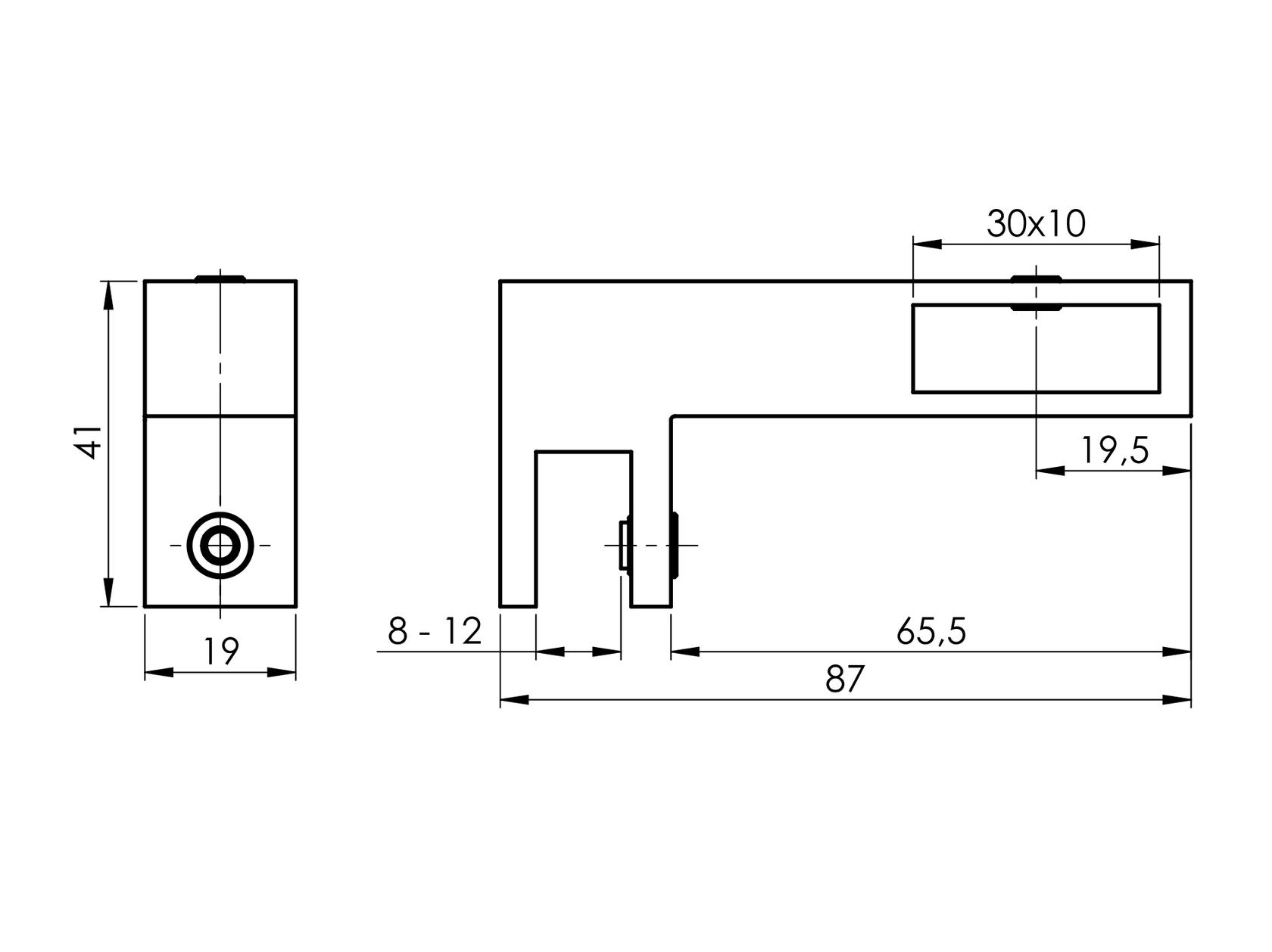 łącznik końcowy stal nierdzewna