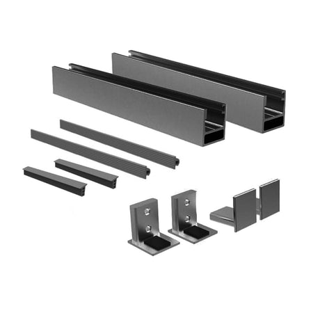 Francuskie okno Aluminiowa rama bez szkła