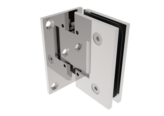 Zawias do drzwi szklanych +/- 90 stopni flex