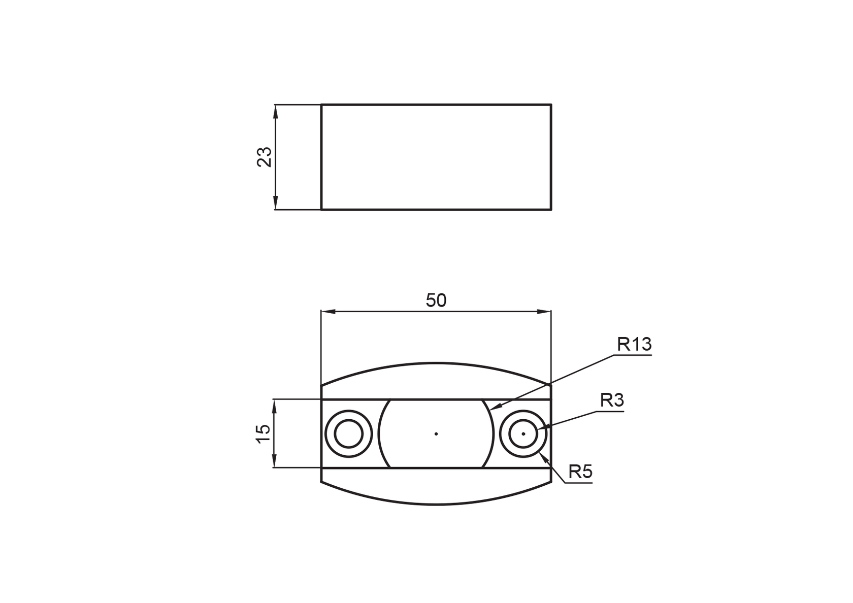 prowadnica AISI304, szkło t 8,10,12mm