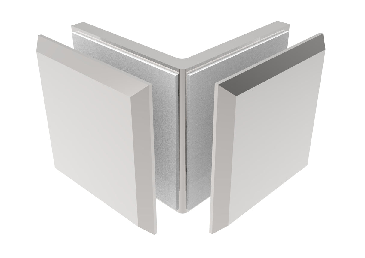 Uchwyt szkła, Zamak, 90°, T 8-10 mm