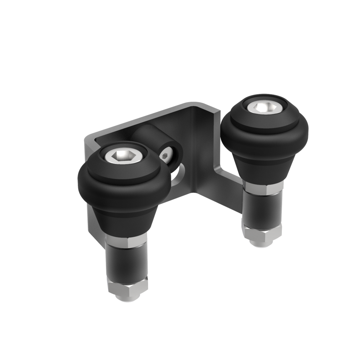 Uchwyt bramy, Zn, profile 60mm, antracyt