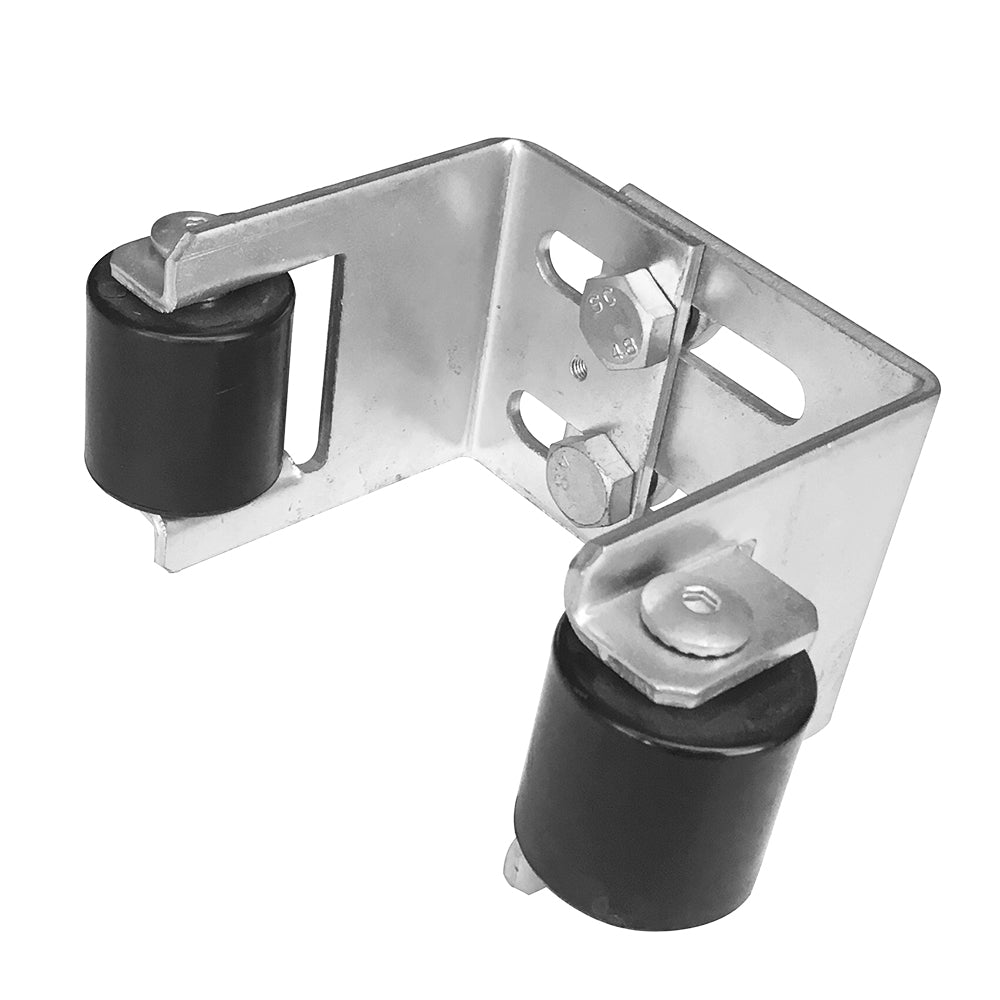 Uchwyt bramy Zn, 55-90mm Zn,black rubber