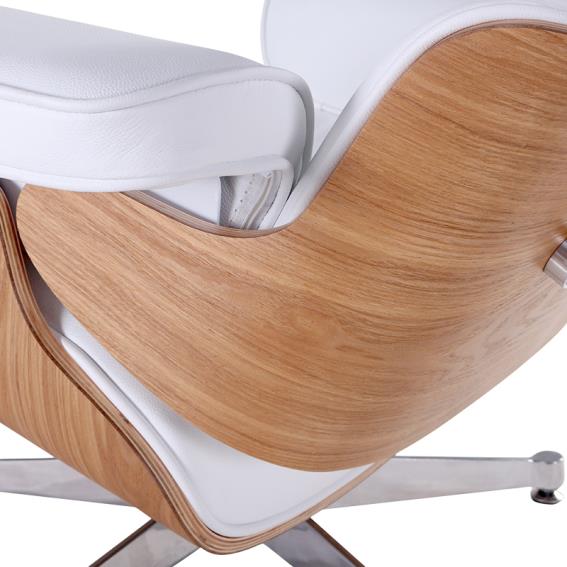 Skórzany fotel Replika Charles & Ray jesion replik