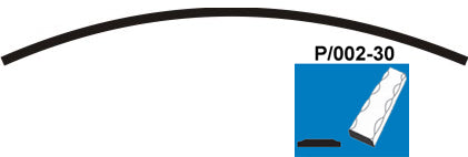 Łuk obły P/002B-30x5, P200, L2450mm