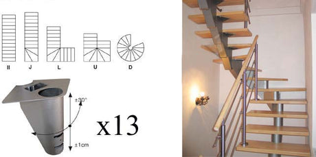 Schody-segment NS270 Vmax 2500mm Vmin 2260mm