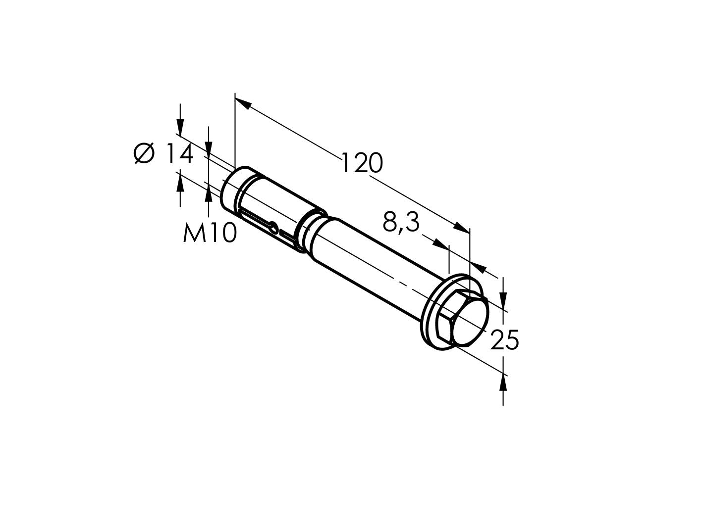 Kotwa do średnich obciążeń z wkrętem sześciokątnym M10